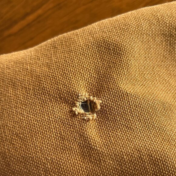 Carhartt tan canvas jacket 3T - Picture 4 of 10